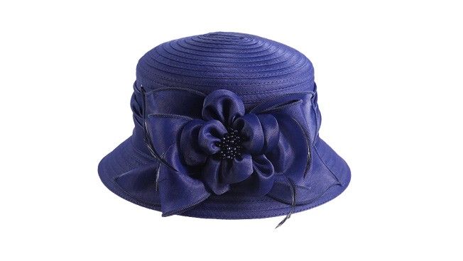 車縫布條帽，柯根紗帽